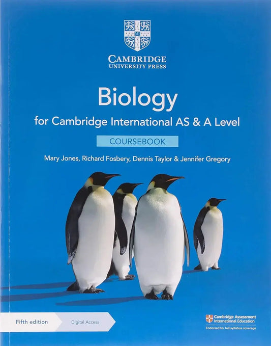 Cambridge International AS & A Level Biology Coursebook 5th Edition Original with Digital Access - Medical Books hub
