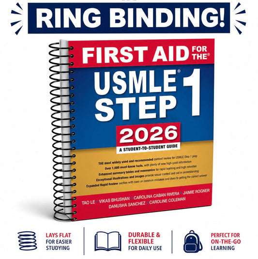 First Aid for the USMLE Step 1 2026 36th Edition Premium Multicolor Matte Print with Ring Binding