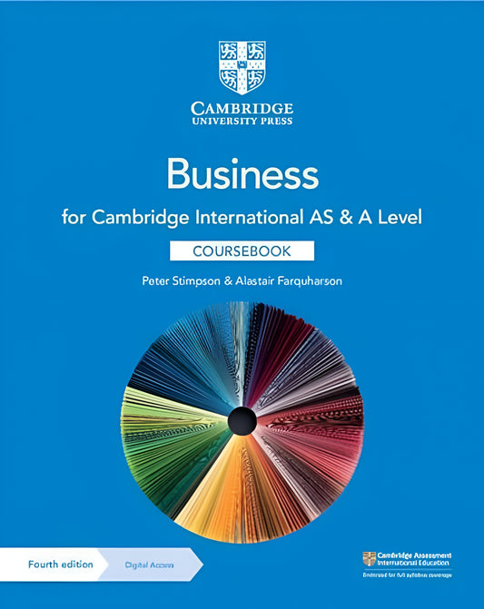 Cambridge Business AS & A Level Coursebook 4th Edition Original with Digital Access