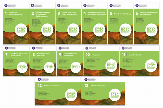 Basic and Clinical Science Course 13 Vols Complete Set 2026-2027 Premium Multicolor Matte Print